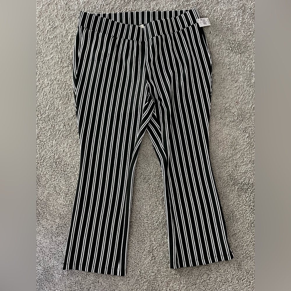 NWT! Flare stripped dress pants.